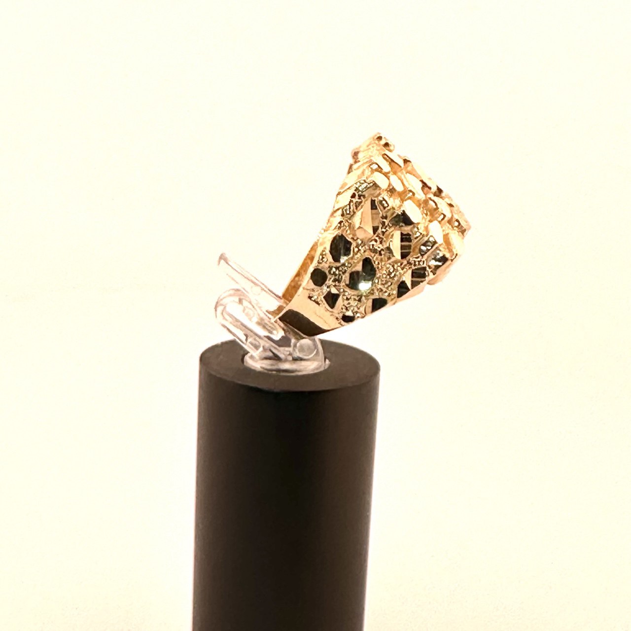 14K Yellow Gold Nugget Ring  - 1