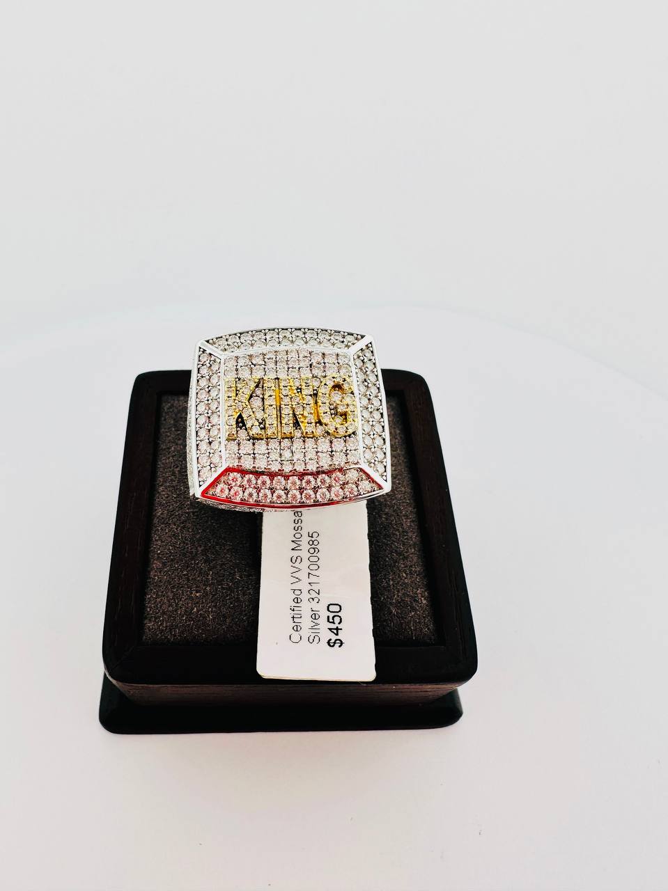 925 Sterling Silver VVS Moissanite Ring - 5