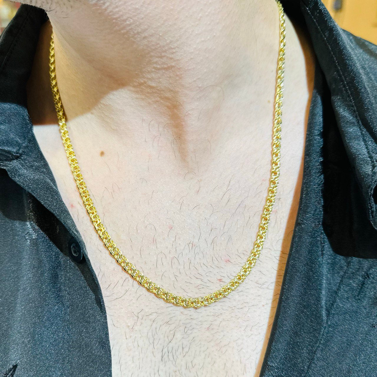 10K Yellow Gold 5mm Chino Chain