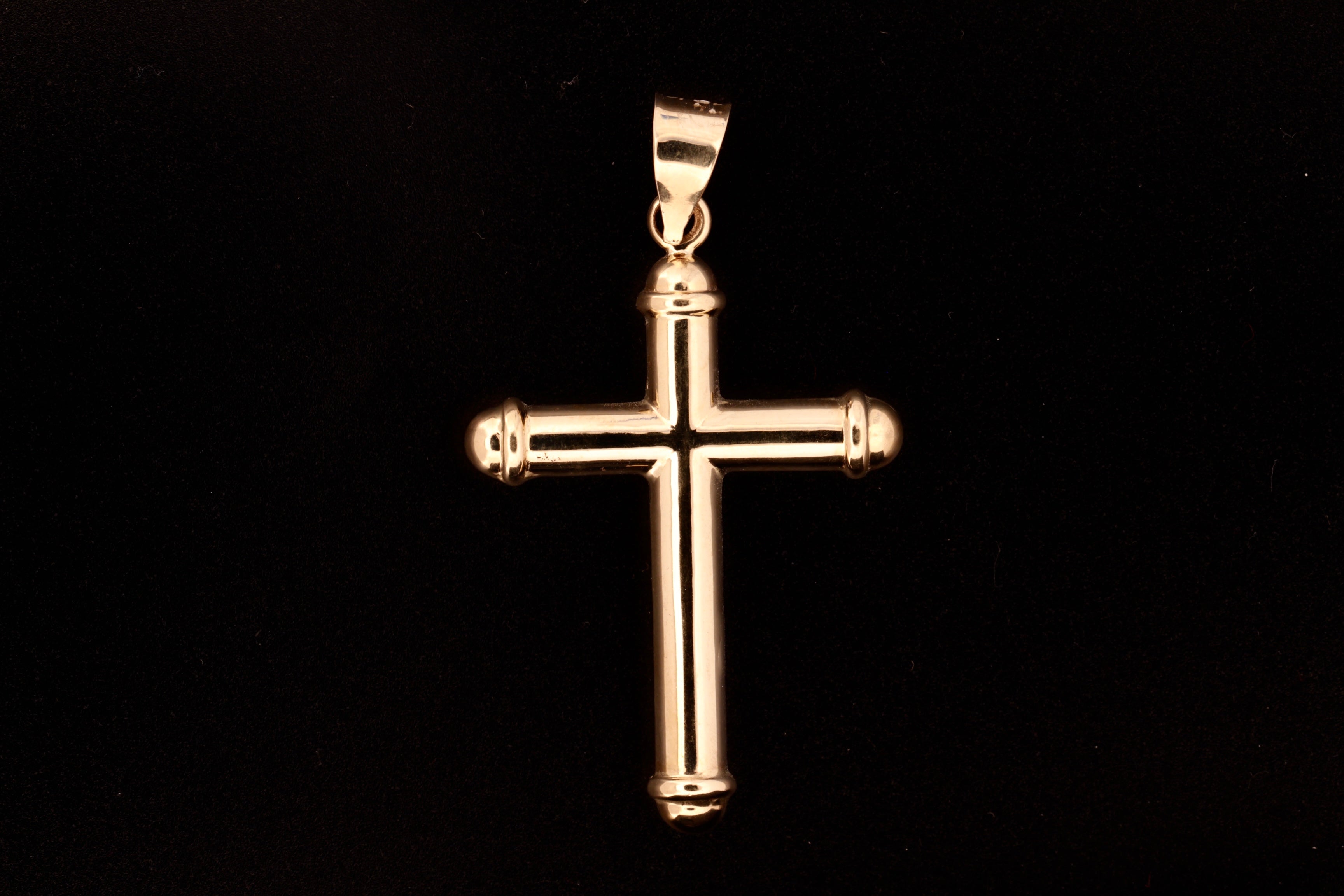 14K Gold Cross Pendant  - 3