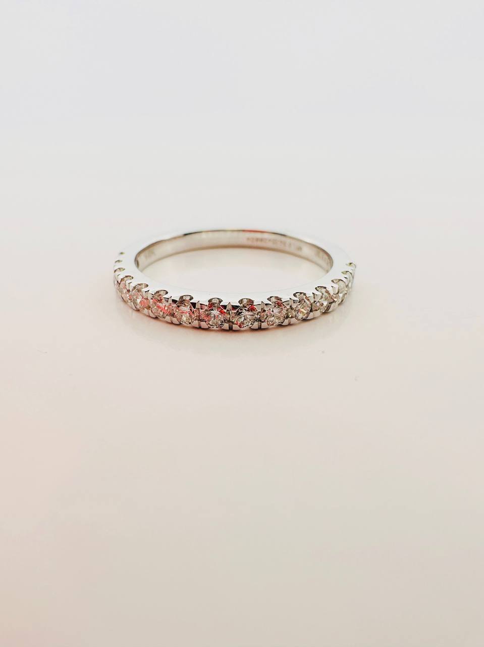 14K 1.2 carat LG Diamond Engagement Band