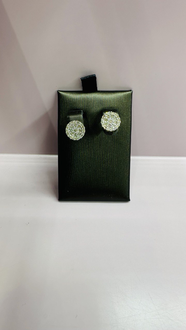 10K Natural Diamond Earring 8.5mm - 2