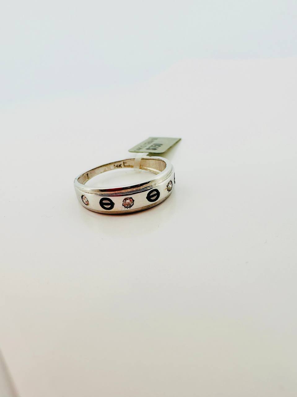 14K Diamond band - 1