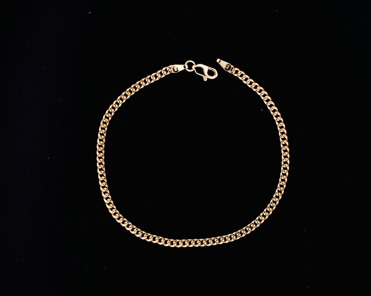 14K Cuban Bracelet 3MM