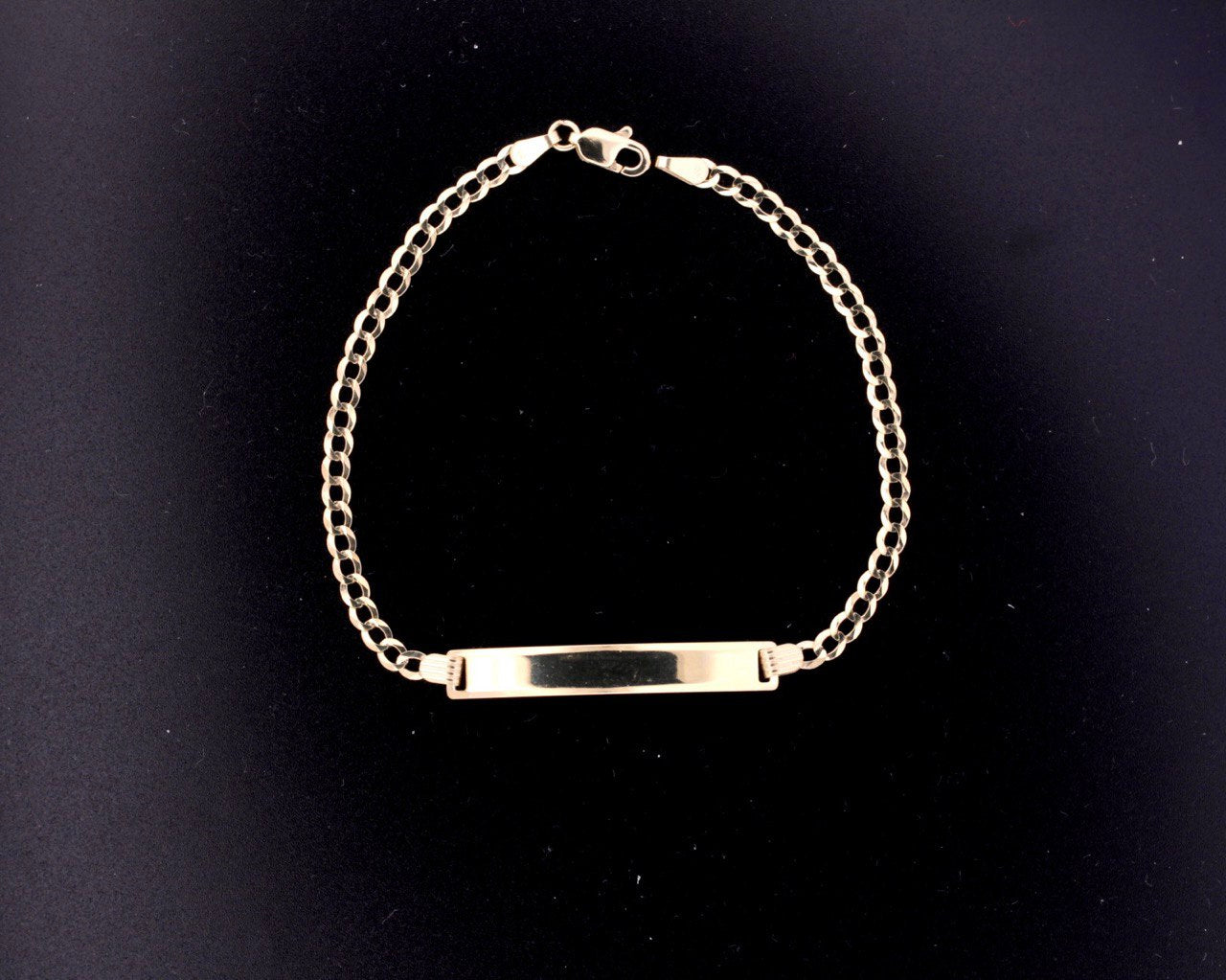 10K Solid Gold ID Bracelet - 5.5MM