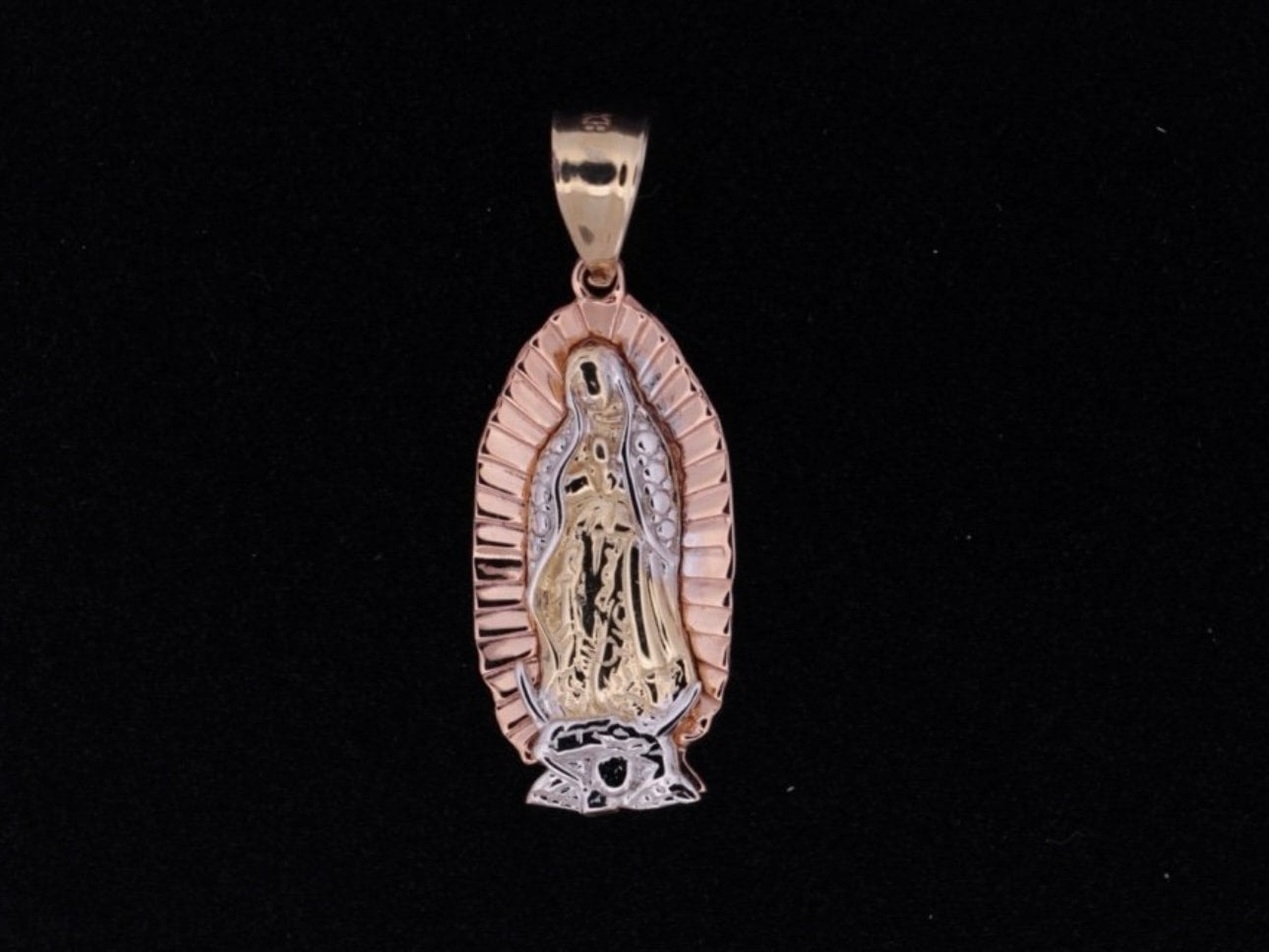 14K Virgin Mary Pendant