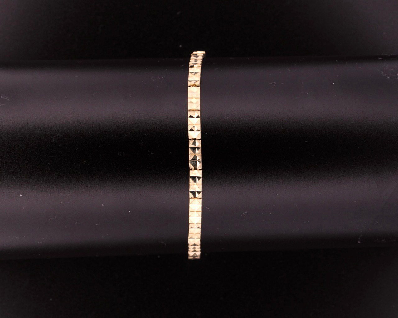 10K Yellow Gold Nuggets Bracelet - 3.6MM