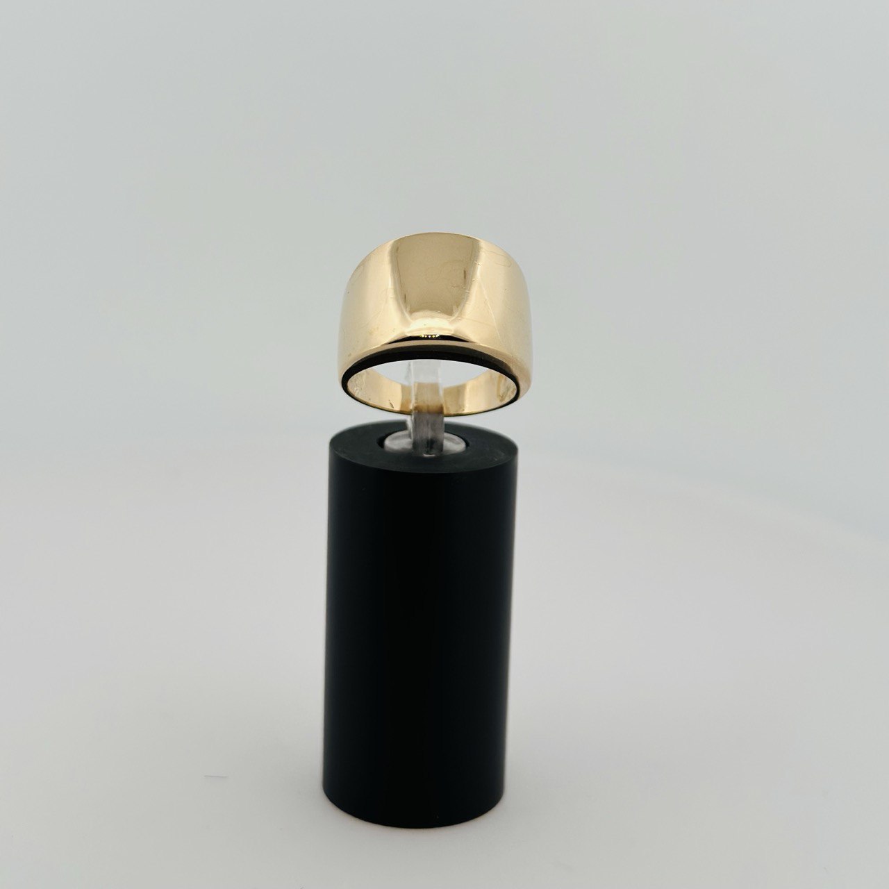 14K Solid Yellow Gold Dome Ring