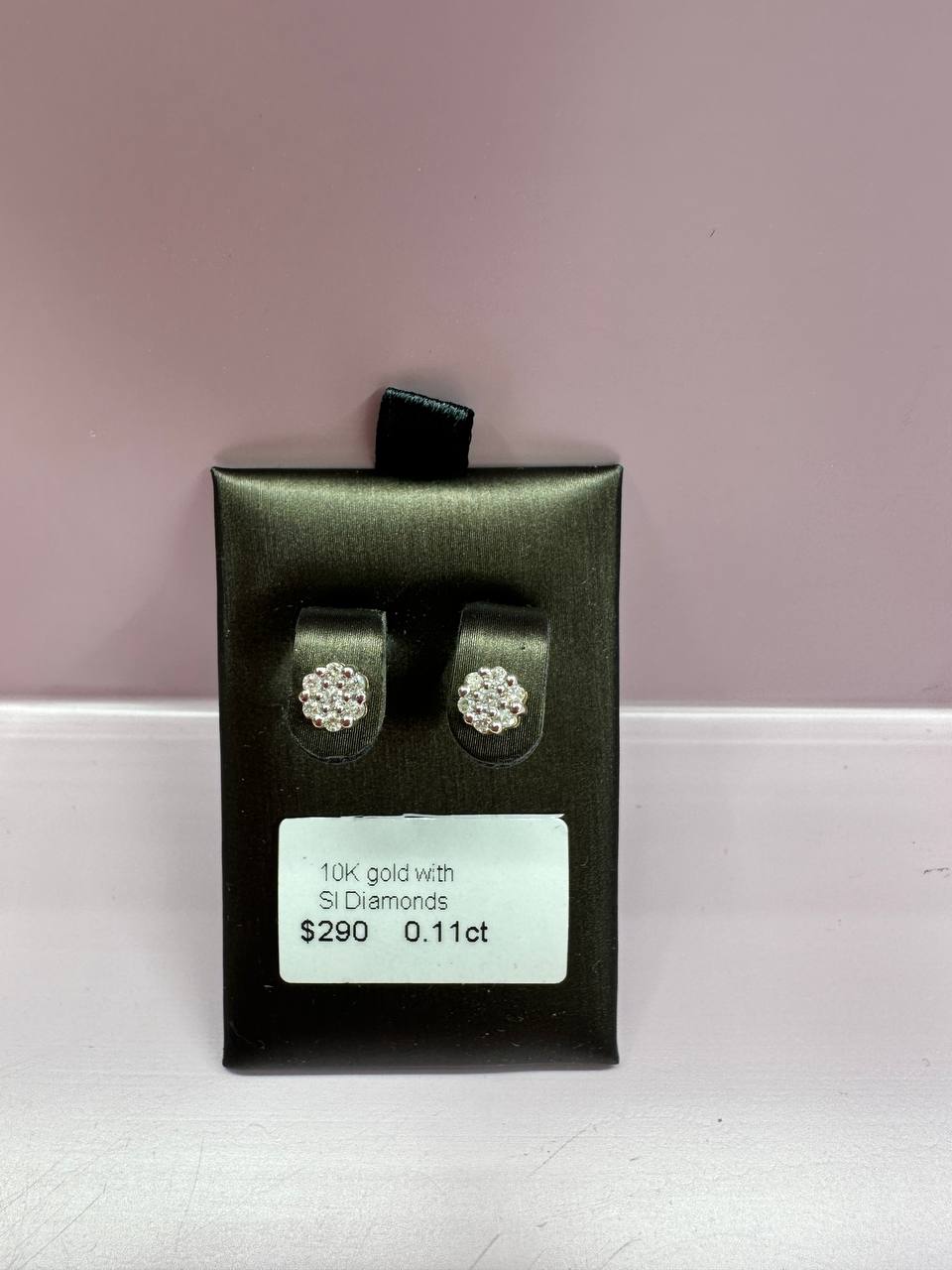 10K Diamond Earring - 4