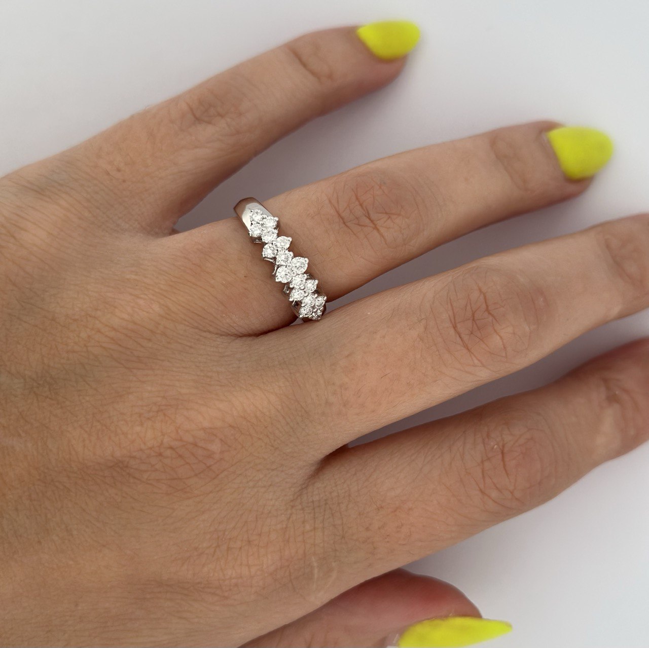 14K Gold Diamond Band - 0.58ctw