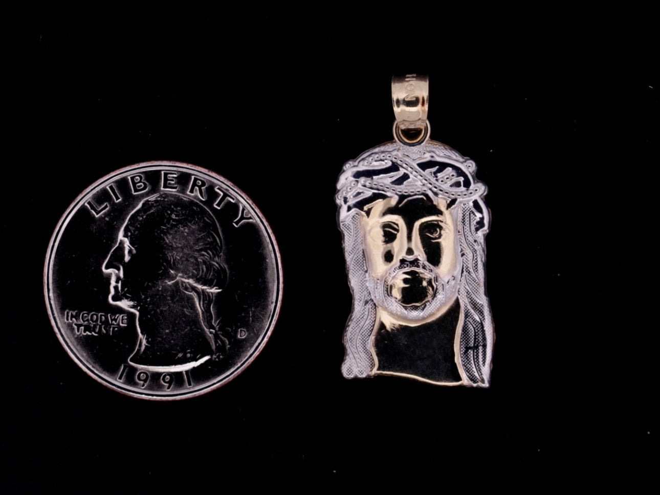 14K Jesus Piece Pendant  - 2