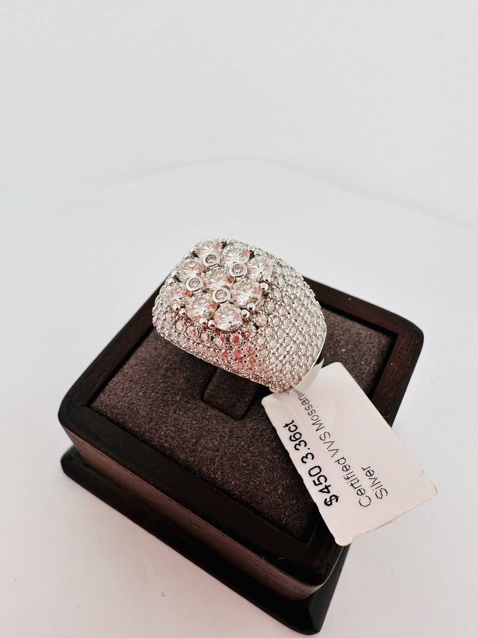 925 Sterling Silver VVS Moissanite Ring - 2
