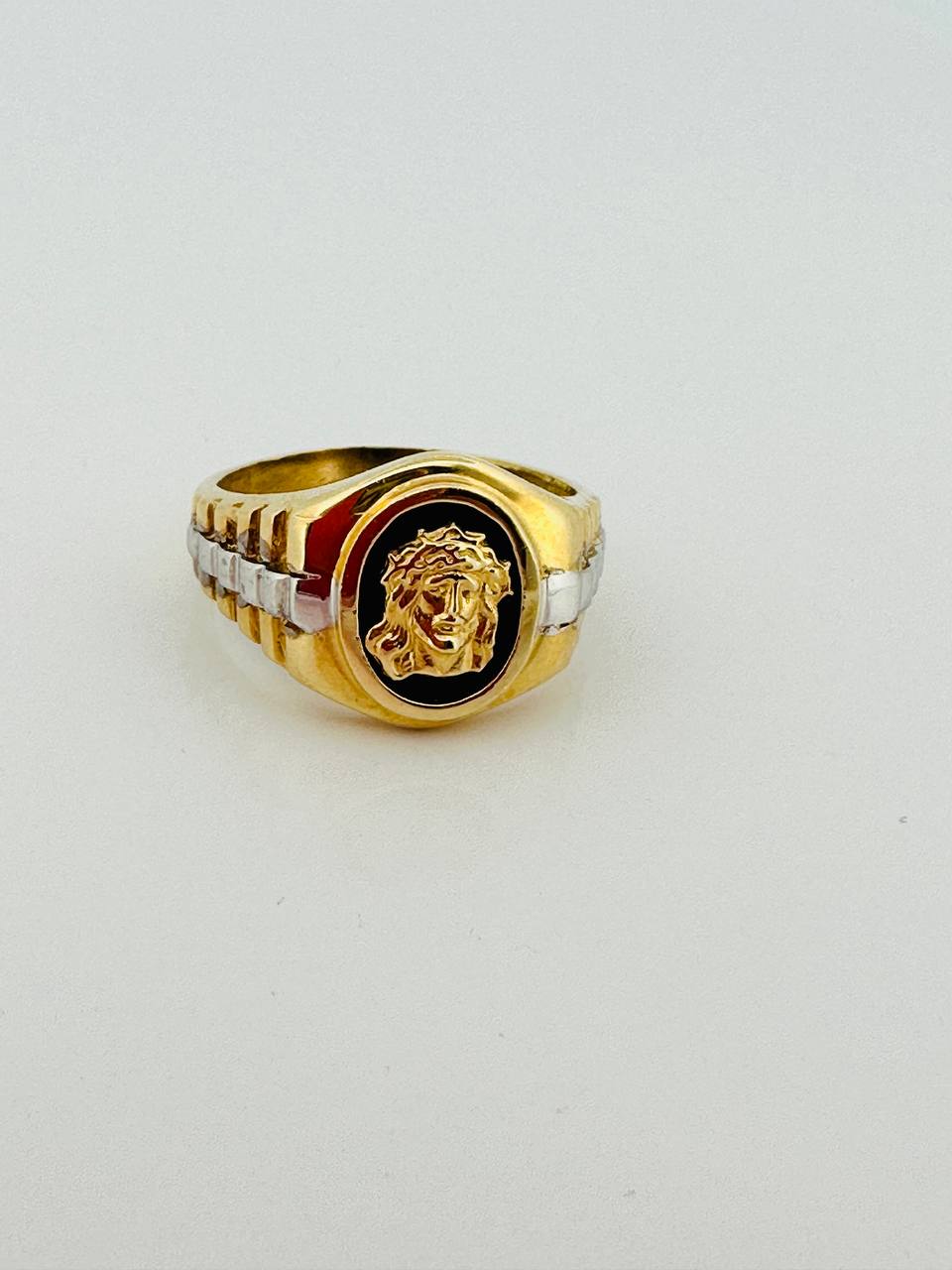 14K Men's Jesus Ring
