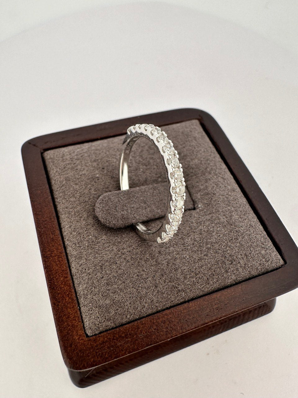14K 1.2 carat LG Diamond Engagement Band