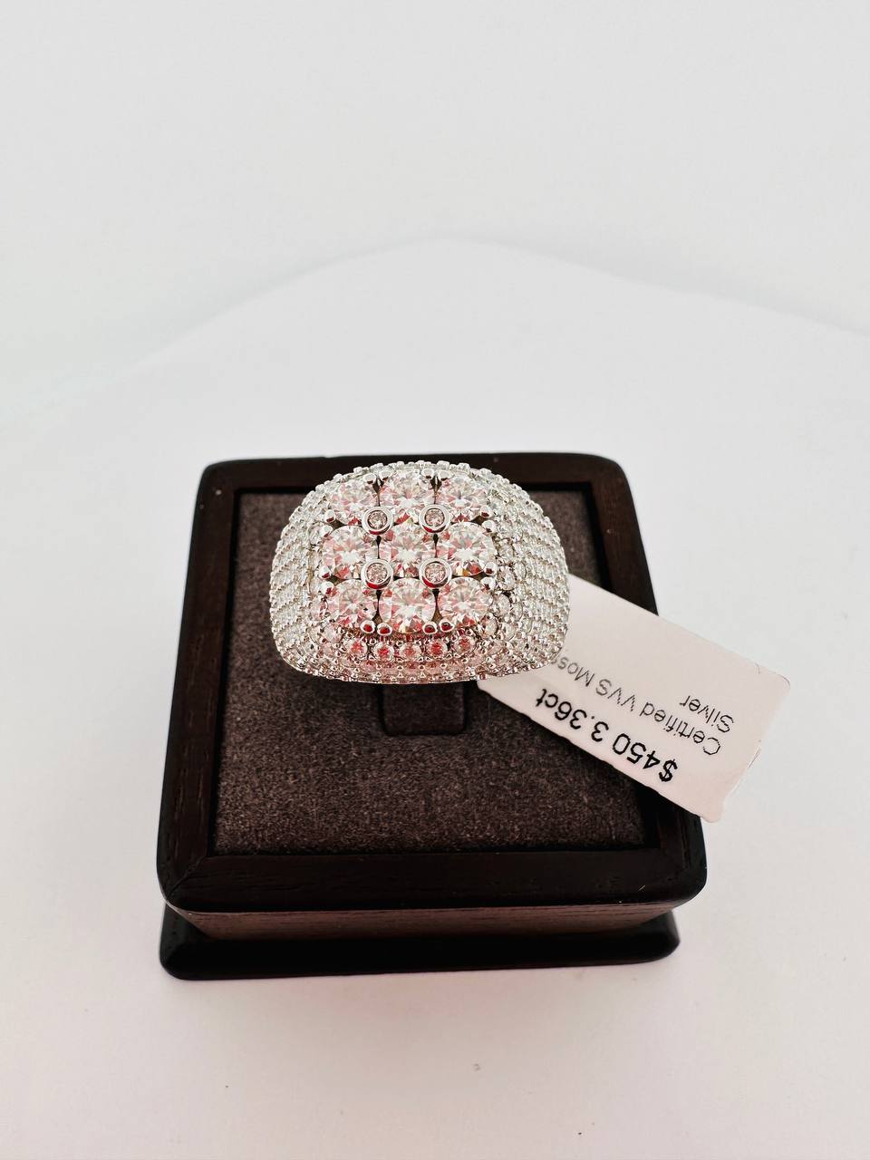 925 Sterling Silver VVS Moissanite Ring - 2