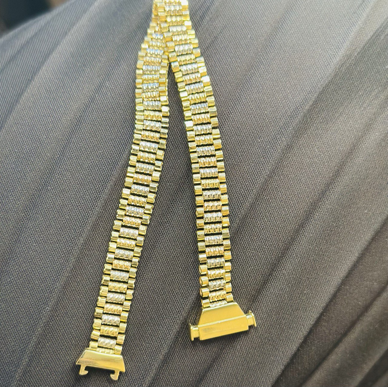 14K 3 Color Gold Bracelet - Diamond Cut – 7.8mm